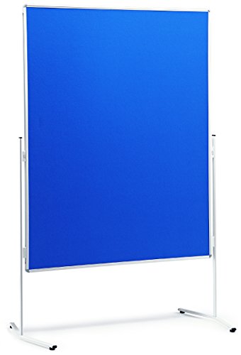 Preisvergleich Produktbild NOBO 1901324 Moderationstafel Standard, Filz beidseitig blau