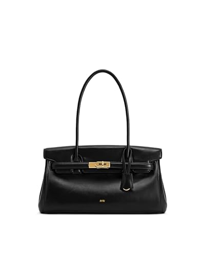 JW PEI Bolsa de ombro feminina Yara, Preto, 30 cm (W) x 16 cm (H) x 10.5 cm (D), Contemporâneo