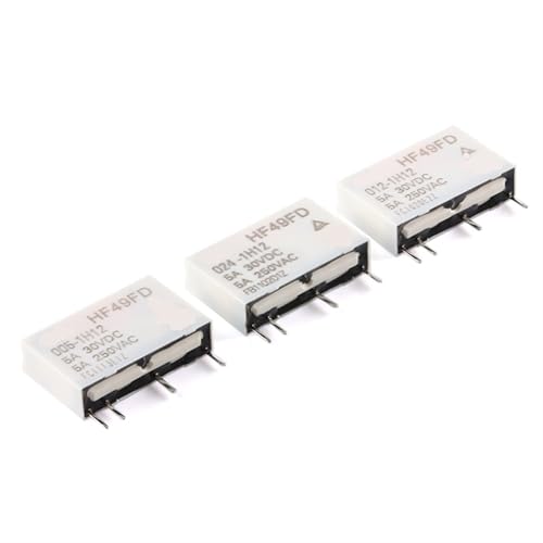 Relé HF49FD-024-1H12 para automatización industrial y proyectos con voltaje de 24V
