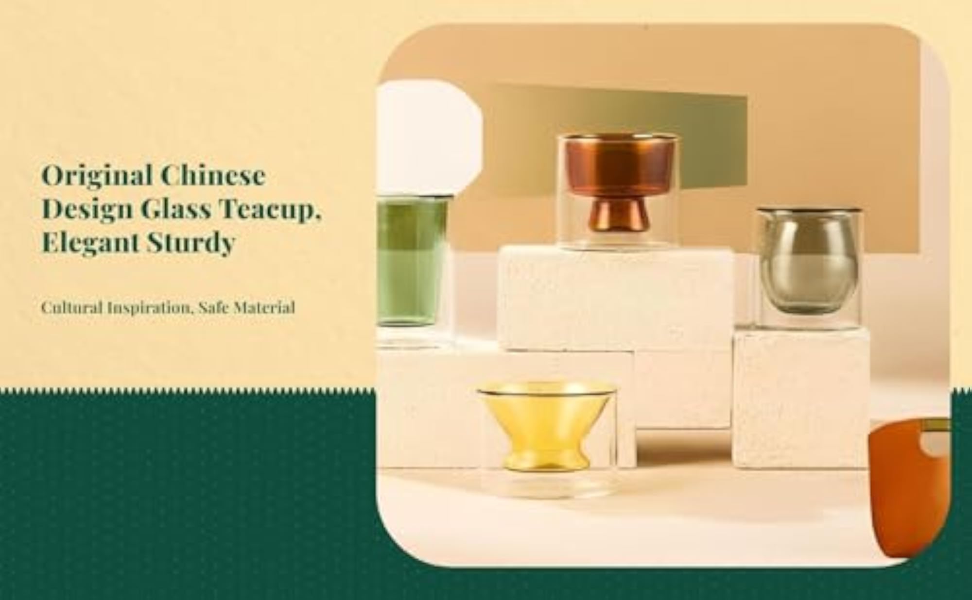Heat-Resistant Premium Glass Tea Mug, Gift Box
