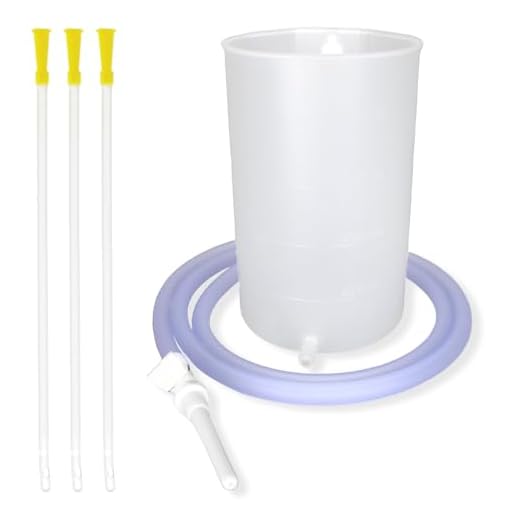 Dispositivo de enema de calidad superior de 1 litro del Dr. Wunder® con 3 accesorios de enema (40 cm) | Set completo de irrigador de alta calidad | Incluye instrucciones detalladas | Libre de BPA