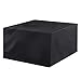 XXYANZI Housse Table de Jardin 120x120x72cm, Rectangulaire Imperméable Anti-Poussière Couverture Étanche pour Abri Barbecue. - Noir
