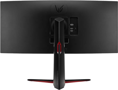 Image of LG Ultragear QHD 34 inch Curved Gaming Monitor, 160Hz, 5ms, 21:9 (3440x1440) VA with HDR 10 Compatibility, AMD FreeSync Premium, with 5ave HDMI Cable