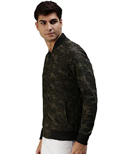 Image of Veirdo Chains Printed Zip Up Cotton Shacket /Jacket for Men (VSK01BLPT009)