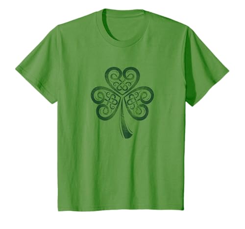 Camisa irlandesa con nudo celta de trébol de Irlanda en verde Camiseta