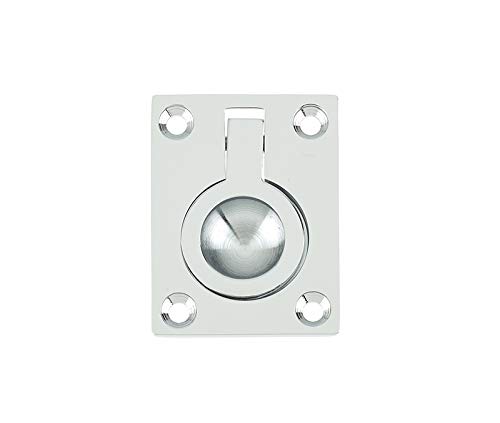 Jedo Chrome Flush Ring Pull Handle 38Mm X 50Mm - Polished (3)