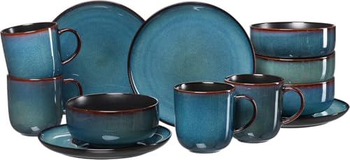 Ritzenhoff & Breker Frühstücksservice Bali | 12-teilig | blau