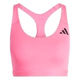 adidas Mujer Optime Essentials Workout Medium Support Bra, Lucid Pink, S