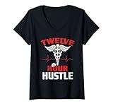 Photo Gallery donna twelve hour hustle nursing nurse hospital 12 ore funny maglietta con collo a v Photo Gallery donna twelve hour hustle nursing nurse hospital 12 ore funny maglietta con collo a v
