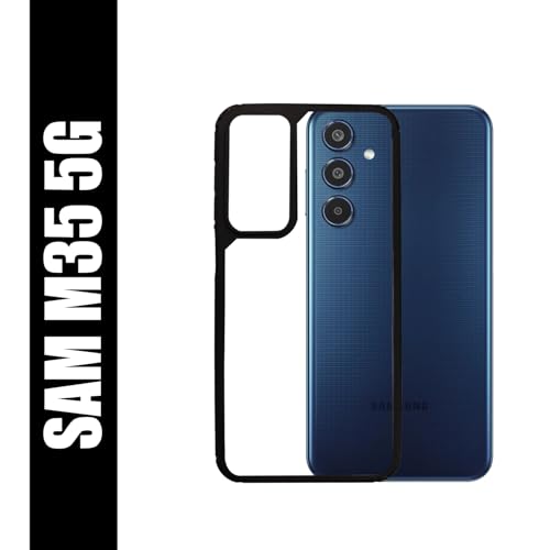 Image of AIBEX Crystal Clear Back Case Compatible with Samsung Galaxy M35 5G Back Cover Case | 360 Degree Protection | Shock Proof Design | Transparent Back Cover (PC & TPU, Bumper)