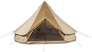 TETON Sports Sierra 12 Canvas Bell Tent; Waterproof 6 Person Family Camping Tent, Brown, New Sierra 12 Canvas Tent/ 12' x 12' (2012)
