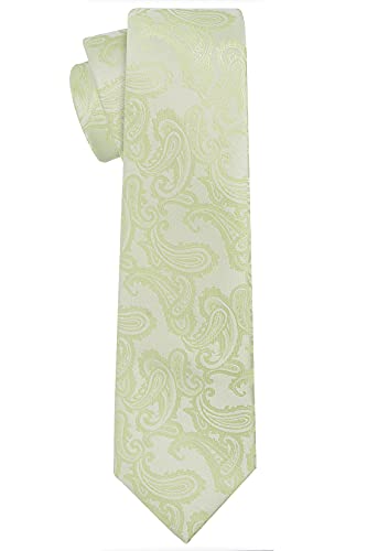 Image of KissTies Mens Paisley Tie And Pocket Square Necktie Sets