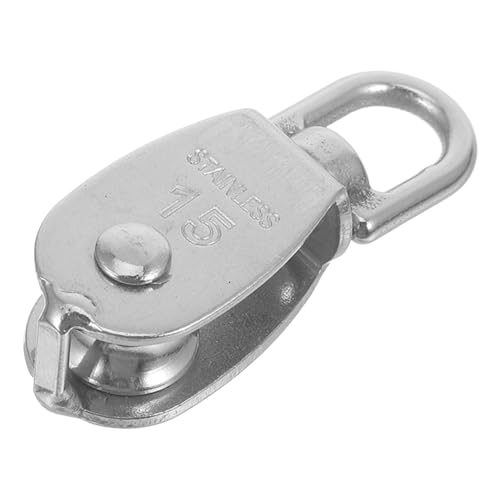 GRIRIW Heavy Duty Wire Rope Pulley Block Swivel Bearing Pulley for Engine Lift Plate