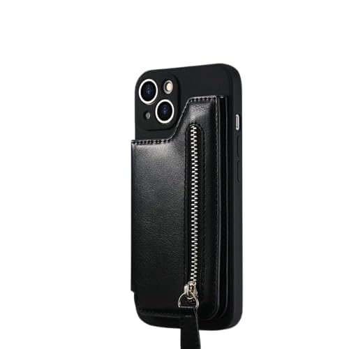 Stick on Wallet for Phone Case,Small Card Holder for Phone Case with Snap Closure Card Holder for Back of Phone Cases Flip Leather Zipper Wallet Sleeve Pouch Compatible for Most Smartphones-image-11