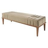 Recamier Em Linho Valentin Agarb Decor Cor:Linho Bege