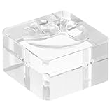 Clarté exceptionnelle : le cristal transparent assure une clarté exceptionnelle, permettant d’apprécier pleinement les détails de votre boule de cristal. support pour boule de cristal, présentoir à cristaux