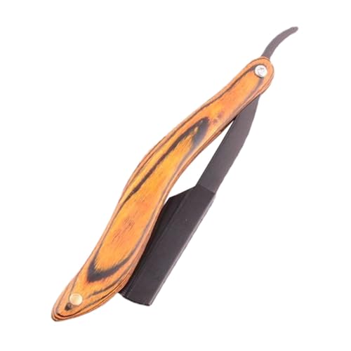 Beatifufu Wooden Handle Manual Razor Stainless Steel Blade Multi-functional Travel-sized Shaver