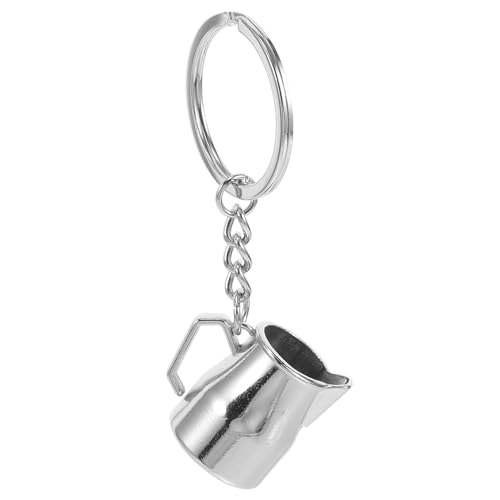 SAFIGLE Llavero De Taza De Arte Latte Llavero Decorativo Para Espumar Leche Para