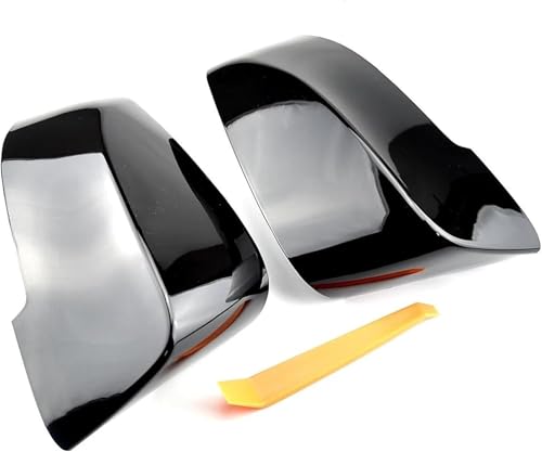 Couvercle de rétroviseur extérieur pour BMW F10 F11 F01 F12 noir brillant 2 pièces