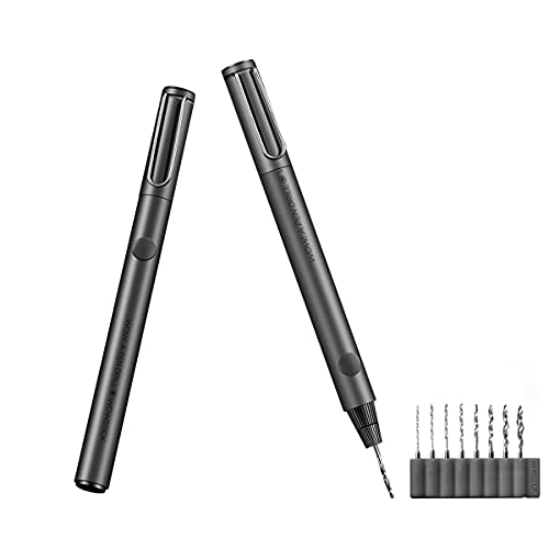 Wowstick DRILL 11 in 1 Mini Electric drill pen, Cordless Drill Driver, Multifunction Pin vise hand drill, Suitable for metal, Jewelry, resin handmade DIY assembly drilling (With 8 pcs drill bits)