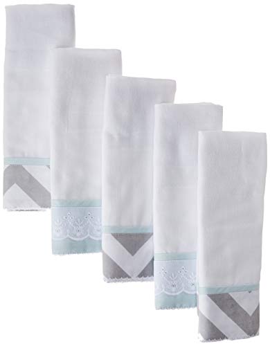Biramar Baby Conj. 5 Fraldas Cremer Estanoa Brooklyn Chevron Cinza/Azul Azul