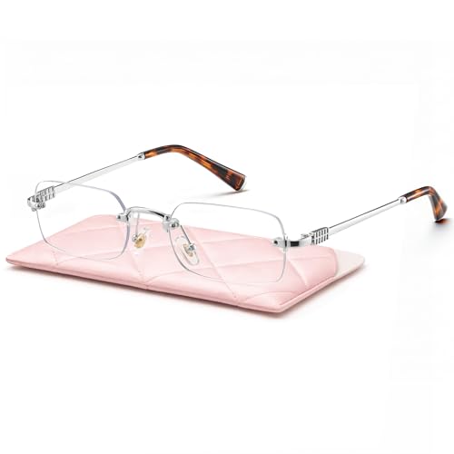 Image of livho Blue Light Blocking Glasses for Women and Men, Lightweight Metal Frame Computer Glasses, Anti Eye Strain, UV Protection