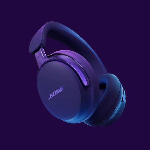 Image of Bose (2nd Gen QuietComfort Ultra Bluetooth Headphones, Wireless Headphones with Spatial Audio, Over Ear Noise Cancelling with Mic, Up to 30 Hours of Play time + 20W Wall Charger (Midnight Violet)