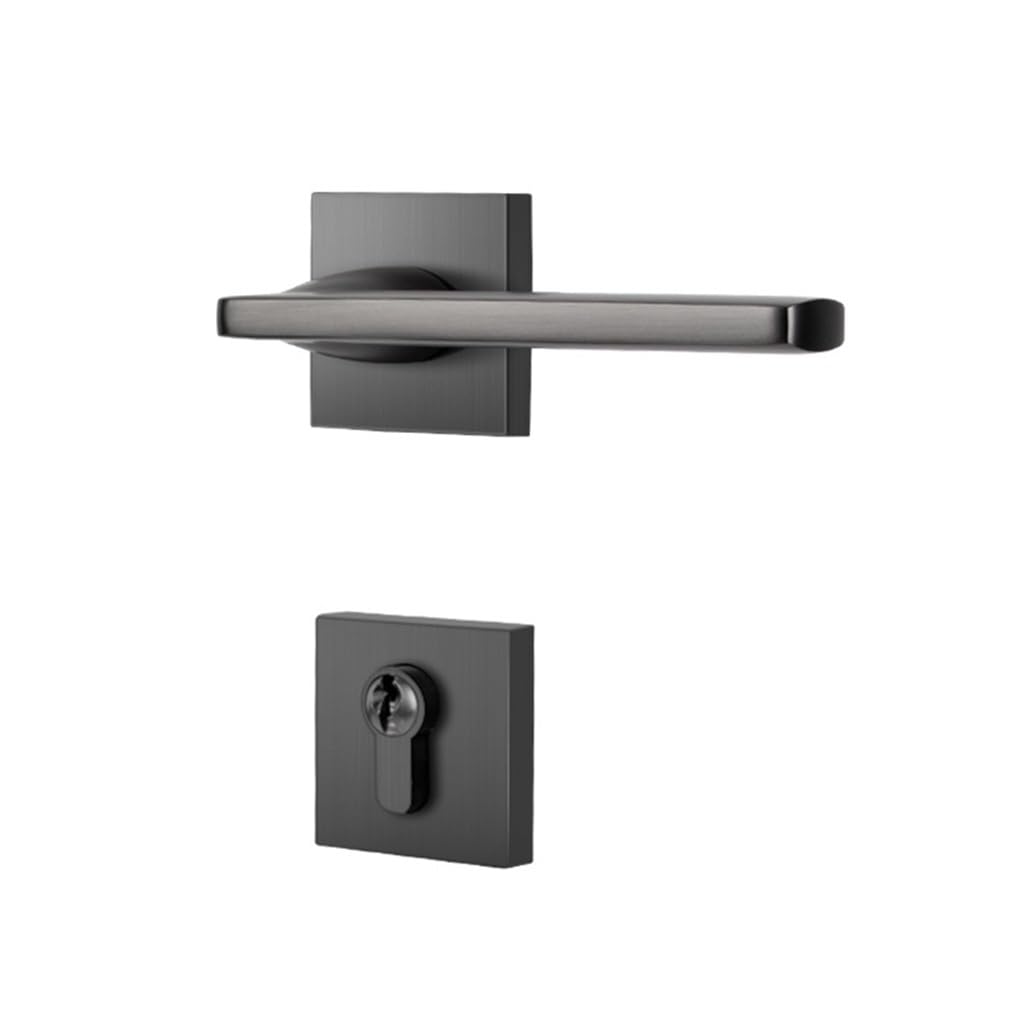 MOBYGKFY Brass Split Mute Indoor Door Locks Bedroom Handle Household Wooden Room
