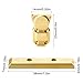 AllinRC SCX24 Brass Boulder Bars Diff Covers Front Rear with 2 Ball Bearings for Axial SCX24 1/24 RC Crawler Car Upgrades Set (Gold)