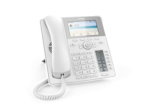 Snom D785, telefon stacjonarny, 6 (24) konfigurowalnych wielokolorowych klawiszy LED z funkcją samodzielnego oznaczania, kolorowy wyświetlacz o wysokiej rozdzielczości, biały, 00004392