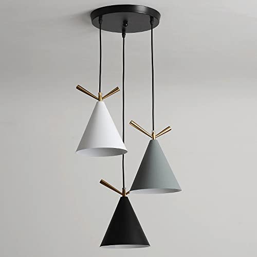 Lampe alignée E27 lustre de plafond en fer pour éclairage de bar