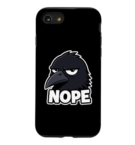 Cool Crow Nope �O���t�B�b�N �X�}�z�P�[�X iPhone SE (2020) / 7 / 8 �p