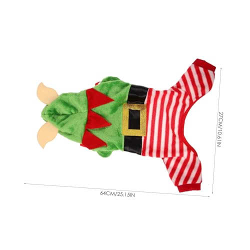 Disfraz navideño para perros Sosoport multicolor tamaño 48x20x2 cm miniatura 7