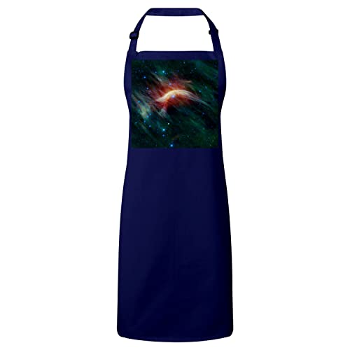 Tablier de cuisine navy motif galaxie nébuleuse espace