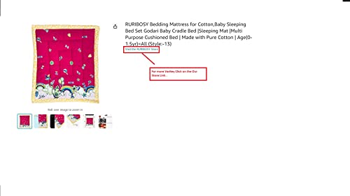 Image of Bedding Mattress for Cotton, Baby Sleeping Bed Set Godari Baby Cradle |Sleeping Mat |Multi Purpose Cushioned Bed |Baby Bed for 0 to 2 Years