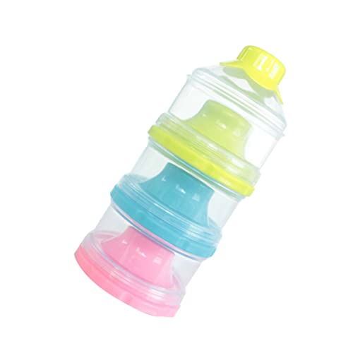SUPVOX Detachable Formula Dispenser for Stackable Travel Storage Container Non Spill Milk Powder Organizer Safe Material Green Blue Pink