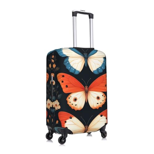 Butterfly Luggage Cover Elastic Washable Protector Anti-Scratch Travel Suitcase Covers With Concealed Zipper For 18-32 Inch Luggage Medium3