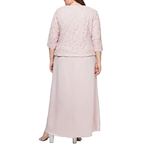 Image of Alex Evenings Womens Two Piece Mother of The Bride Dress with Lace Jacket