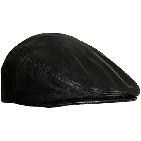 Men's Real Leather Ivy Cap by Infinity Leather Cover
