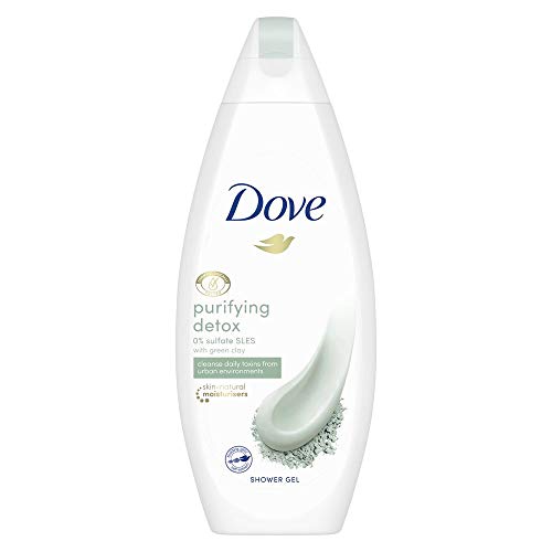 Dove Douche Soins de la peau Detox à l'argile 250 ml pour le corps