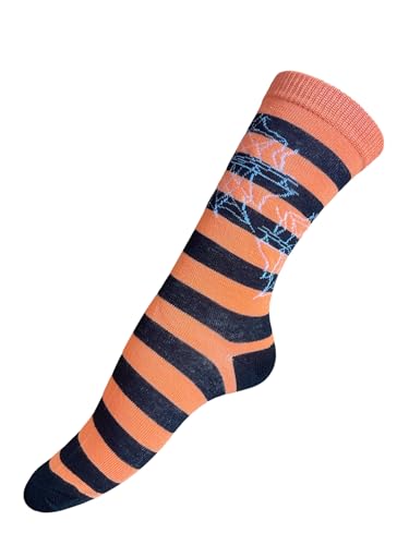 6 Pairs Of Ladies Socks Womens Socks Girls Colourful Happy Halloween Party Design Socks UK Shoe Size 4-7 - Image 8