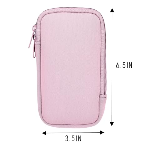 Image of Tampon Storage Bag, Neoprene Tampon Organizer Case with Zipper Small Pouch for Feminine Products Portable Period Bags for Women,Ladies (Light Purple)