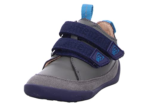 Affenzahn Minimal Sneaker Leather Buddy LowCut, 25/25 Kinder, Bear Grey