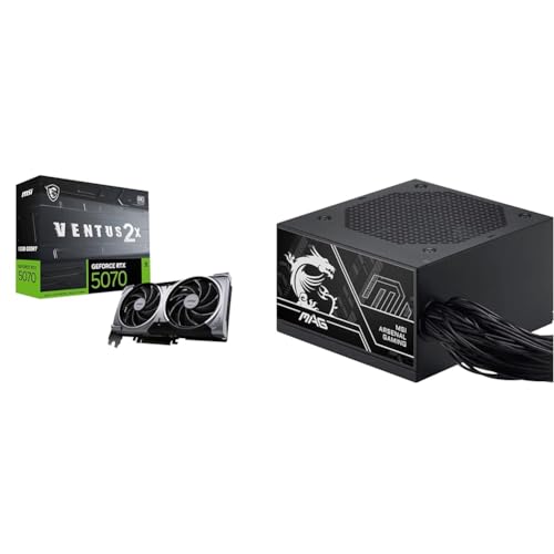 �y�O���t�B�b�N�X�J�[�h�����d���Z�b�g�z MSI GeForce RTX 5070 12G VENTUS 2X OC �O���t�B�b�N�X�{�[�h VD9071 + MSI MAG A750BN PCIE5 III PC�d�����j�b�g 750W ATX3.1/PCIe