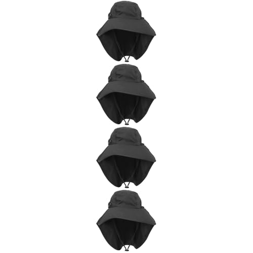 Chapeau de soleil pliable HEMOTON noir parfait pour randonnée et activités outdoor