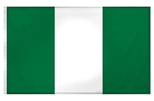 SHATCHI Drapeau national de 1,5 x 0,9 m, pour événements sportifs, pub, barbecue, décorations pour rugby, cricket, football, sports de la Coupe du monde 2023, Nigeria