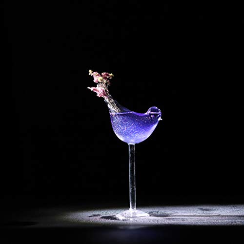 Cabilock Glass Goblet Clear Glass Cup Decorative Bird Shape Cocktail Glass Crystal Champagne Flute Red Wine Cup Juice Goblet For Wine Champagne Cocktail #TOP5