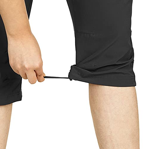 33,000Ft Women'S Capri Golf Pants Casual Quick Dry Upf 50+ Lightweight Stretch Cargo Hiking Pants With Pockets Black thumb #4