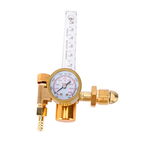 FOYTOKI Co2 Gas Flowmeter Regulator Welding Flowmeter for Welder Accurate Measurement Easy to Use