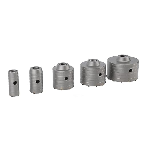 Set Professionale di 9 Seghe a Tazza per Calcestruzzo, Kit Punte per Trapano da 30mm a 100mm con Custodia Resistente